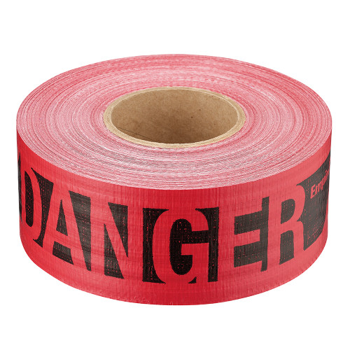 Milwaukee 76-0604 500 ft. Reinforced Red Barricade Tape - Danger/Peligro