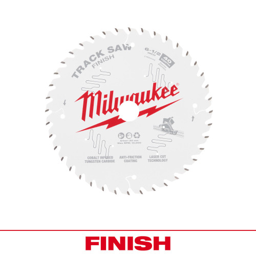 Milwaukee 48-40-0625 Milwaukee 6-1/2" 40T Finish Track Saw Blade