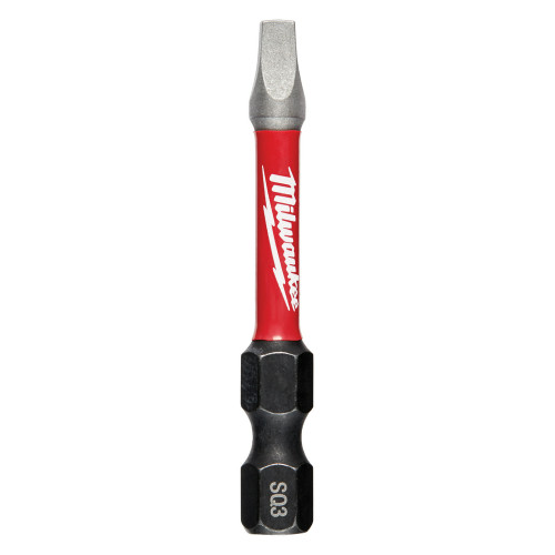 Milwaukee 48-32-4173 Shockwave 2 in. Impact Square Recess #3 Power Bits 25PK