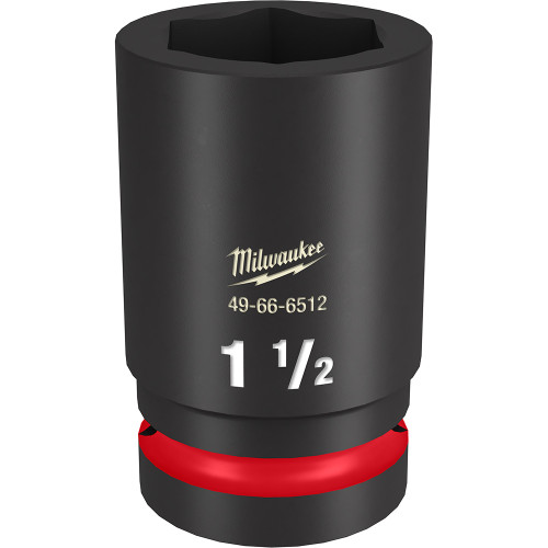 Milwaukee 49-66-6512 Shockwave Impact Duty 1" Drive 1-1/2" Deep 6 Point Socket
