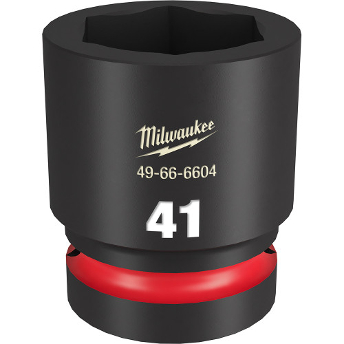 Milwaukee 49-66-6604 Shockwave Impact Duty 1" Drive 41MM Standard 6 Point Socket