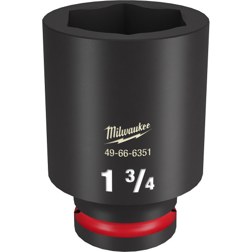 Milwaukee 49-66-6351 Shockwave Impact Duty 3/4" Drive 1-3/4" Deep 6 Point Socket