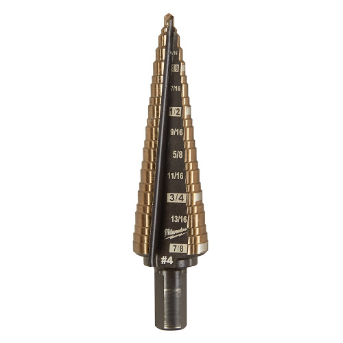 Milwaukee 48-89-9284 Milwaukee Cobalt Step Drill Bit #4 (3/16-7/8")