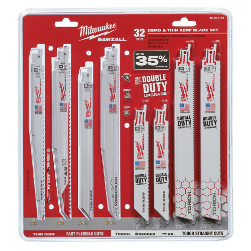 Milwaukee 49-22-1132 Mega SAWZALL Blade Kit (32-Piece)