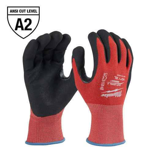 Milwaukee 48-22-8928B 12 Pair Cut Level 2 Nitrile Dipped Gloves - XL