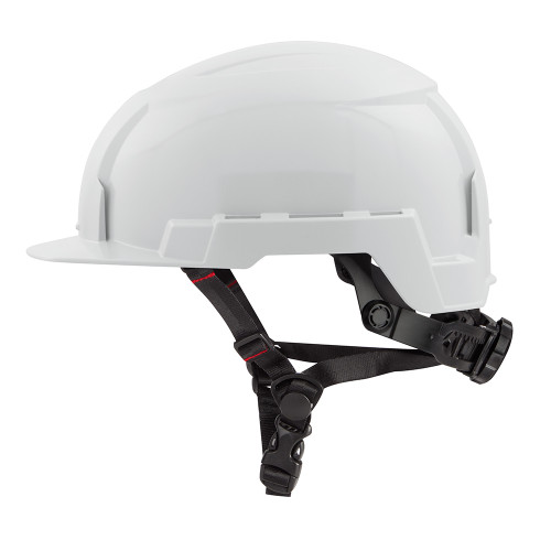 Milwaukee 48-73-1321 White Front Brim Safety Helmet (USA) - Type 2, Class E