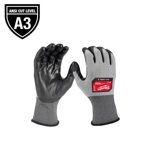 Milwaukee 48-73-8733B 12 Pair Cut Level 3 High Dexterity Polyurethane Dipped Gloves - XL
