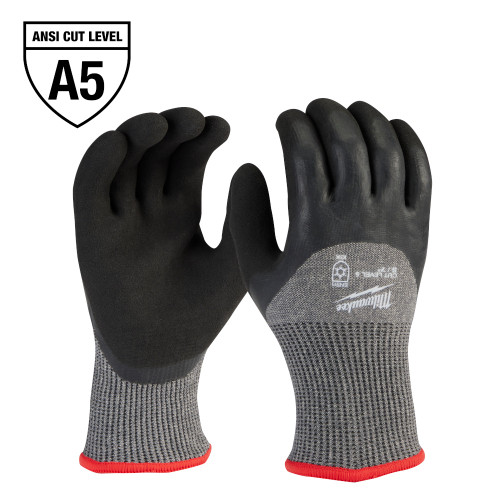 Milwaukee 48-73-7950B 12-Pack Cut Level 5 Winter Dipped Gloves - S