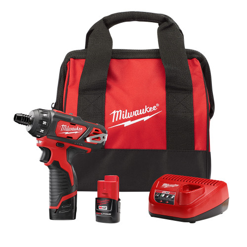 Milwaukee 2406-22 M12 1/4 in. Hex 2 Speed Screwdriver Kit