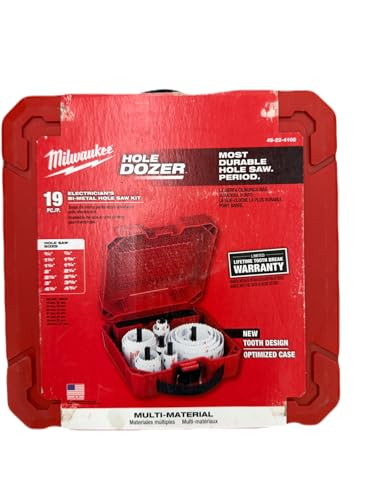 Milwaukee 49-22-4105 HOLE DOZER Electricians Hole Saw Kit - 19PC
