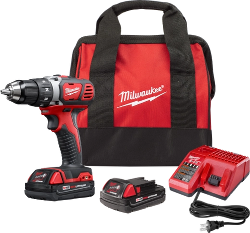 Milwaukee 2606-22CT M18 Compact 1/2 in. Drill Driver Kit w/ Compact Batteries