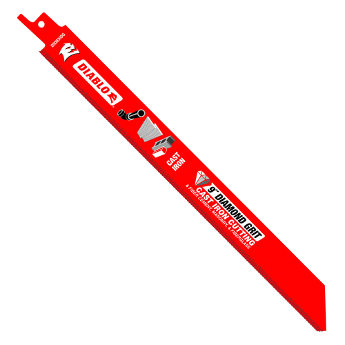 Diablo 9 inch Diamond Grit Reciprocating Saw Blade - DS0930DGX