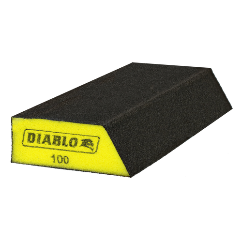 Diablo DFBANGBFIN01G Extended Corner Contact 100-Grit (Fine) Sanding Sponge