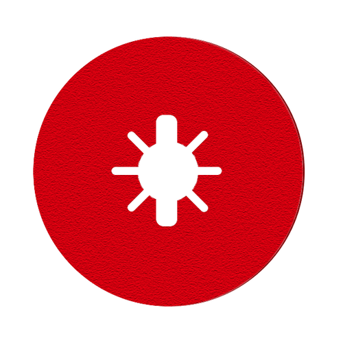 Diablo DCF045024S04G 4-1/2 in. Fiber Disc, Aluminum Oxide, 24 Grit (4-Pack)