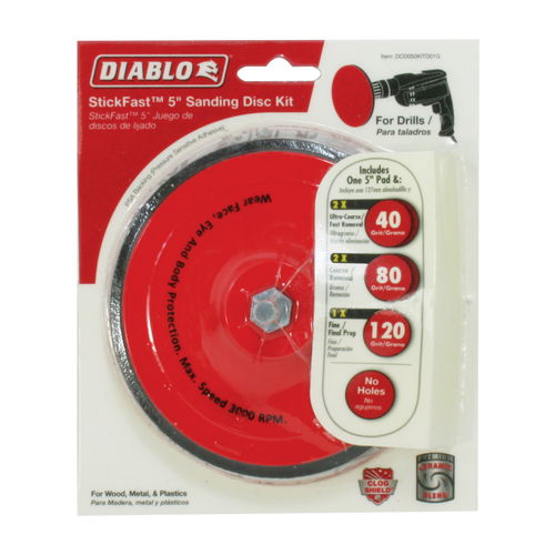 Diablo DCD050KITD01G 5 in. StickFast Sanding Disc Kit