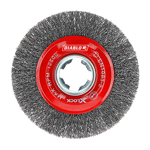 Diablo DWW400XCWC01F 4 in. X-LOCK Carbon Steel Crimped Wire Wheel