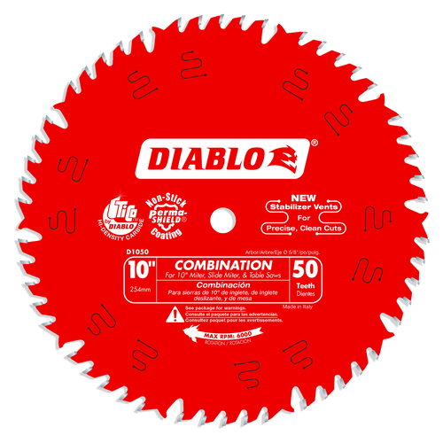 Diablo D1050X 10 in. x 50 Tooth Combination Saw Blade