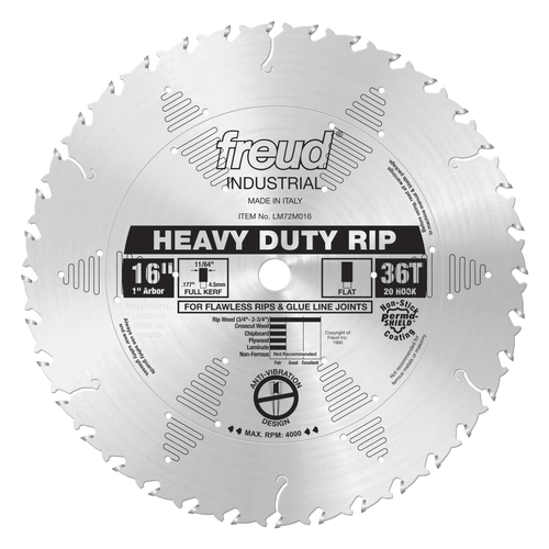 Freud LM72M016 16" Heavy-Duty Rip Blade
