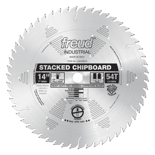 Freud LU81M014 14" Heavy Duty Stacked Chipboard Blade