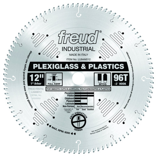 Freud LU94M012 12" Plastic Blade
