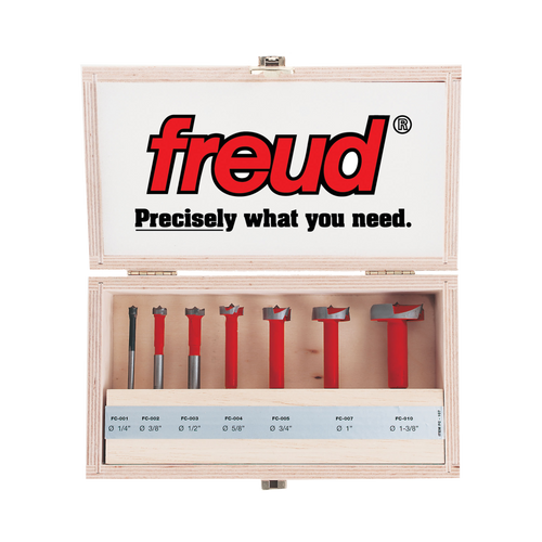 Freud FC-107 1/4" to 1-3/8" (Dia.) 7pc. Forstner Bit Set