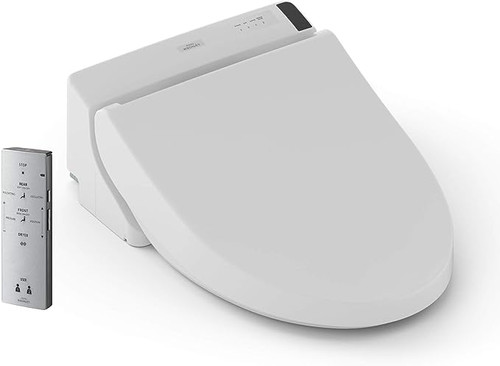 Toto Washlet C200 Electronic Bidet Toilet Seat With Premist And Softclose Lid, Round, Cotton White- SW2043R#01