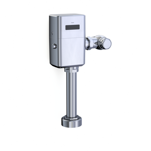 Toto Ecopower Touchless 1.6 GPF Toilet Flush Valve For Top Spud With 24 Inch Vacuum Breaker Set, Polished Chrome - TET1GB32#CP