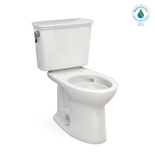 Toto Drake Transitional Two-Piece Elongated 1.28 GPF Universal Height Tornado Flush Toilet With Cefiontect, Colonial White - CST786CEFG#11
