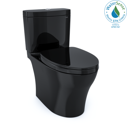 Toto Aquia IV Two-Piece Elongated Dual Flush 1.28 And 0.9 GPF Universal Height Toilet, Washlet+ Ready, Ebony - MS446124CEMFN#51
