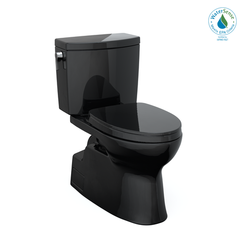 Toto Vespin II 1G Two-Piece Elongated 1.0 GPF Universal Height Toilet With SS124 Softclose Seat, Washlet+ Ready, Ebony - MS474124CUF#51