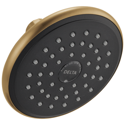 Delta Universal Showering Components RP51305CZ Single-Setting Raincan Shower Head in Champagne Bronze Finish Delta Universal Showering Components RP51305CZ Single-Setting Raincan Shower Head in Champagne Bronze Finish