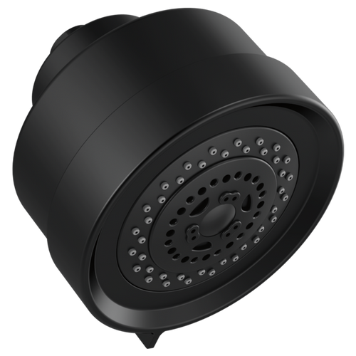 Brizo 87092-BL-2.5 Universal Showering 4.5" Linear Round Multi-Function Wall Mount Showerhead: Matte Black