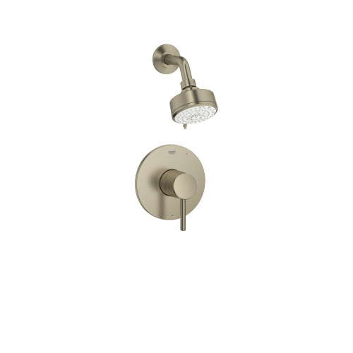 Grohe Concetto 102495EN00 Concetto Pressure Balance Valve Shower Only Combo in Grohe Brushed Nickel