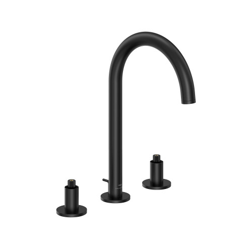 Grohe Atrio 206592430 8-inch Widespread 2-Handle M-Size Bathroom Faucet 1.2 GPM in Matte Black