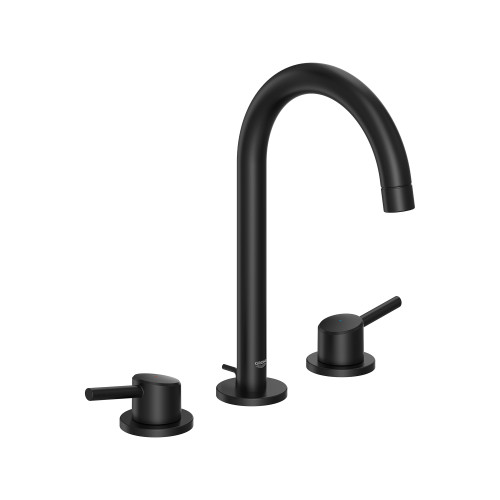 Grohe Concetto 20217243A 8-inch Widespread 2-Handle L-Size Bathroom Faucet 1.2 GPM in Matte Black