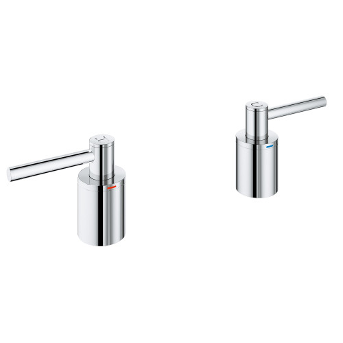 Grohe Atrio 14218000 Lever Handles (Pair) for Tub Fillers in Grohe Chrome