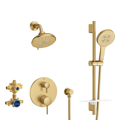 Grohe Timeless 29431GN0 TIMELESS PRESSURE BALANCE SHOWER SET in Grohe Brushed Cool Sunrise