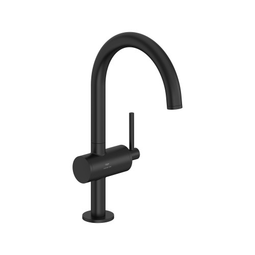 Grohe Atrio 243502430 Single Hole Single-Handle L-Size Bathroom Faucet 1.2 GPM in Matte Black