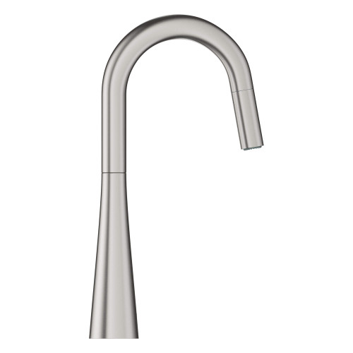 Grohe Zedra 32283DC3 Single-Handle Pull Down Dual Spray Prep Faucet 1.75 GPM in Grohe Supersteel