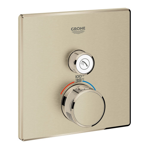 Grohe Grohtherm 29140EN0 Single Function Thermostatic Valve Trim in Grohe Brushed Nickel