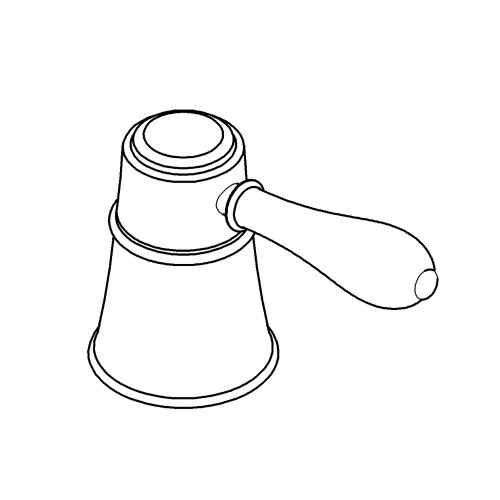 Grohe Repair Parts 48235000 Lever in Grohe Chrome