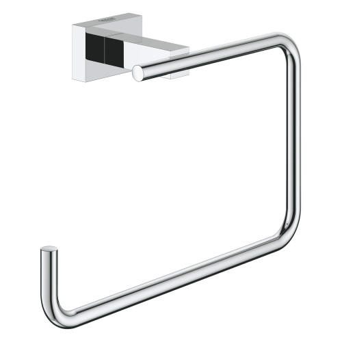 Grohe Essentials Cube 40510EN1 8" Towel Ring in Grohe Brushed Nickel