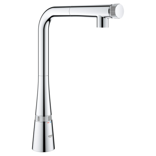 Grohe Zedra 31559002 SmartControl Pull-Out Single Spray Kitchen Faucet 1.75 GPM in Grohe Chrome
