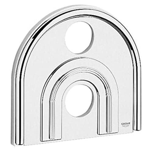 Grohe Repair Parts 47463IP0 Escutcheon (8-1/2" X 9-1/4") in Grohe Chrome/Matte Chrome