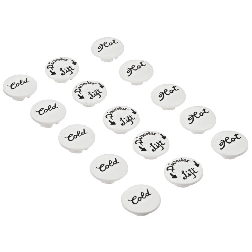 Grohe Repair Parts 45679000 Marking Piece (Warm/Cold) in Grohe Chrome