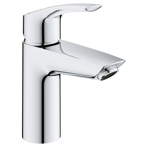 Grohe Eurosmart 32643003 Single Hole Single-Handle S-Size Bathroom Faucet 1.2 GPM Less Drain in Grohe Chrome