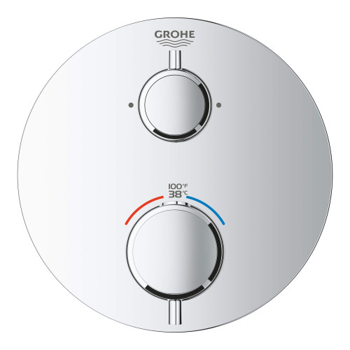 Grohe Grohtherm 24133000 Dual Function 2-Handle Thermostatic Valve Trim in Grohe Chrome