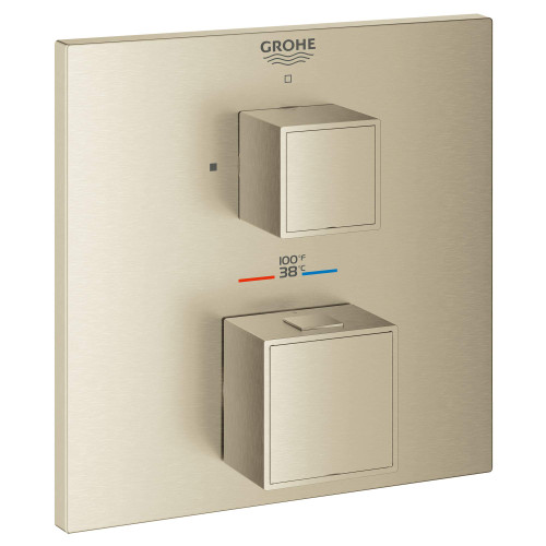 Grohe Grohtherm 24158EN0 Dual Function 2-Handle Thermostatic Valve Trim in Grohe Brushed Nickel