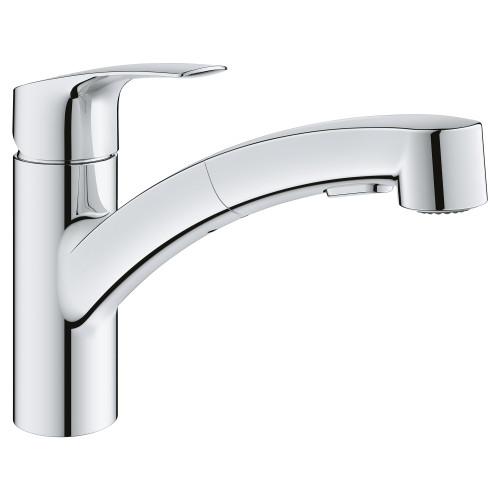 Grohe Eurosmart 30306001 Eurosmart Single-Handle Dual Spray Pull-Out Kitchen Faucet in Grohe Chrome