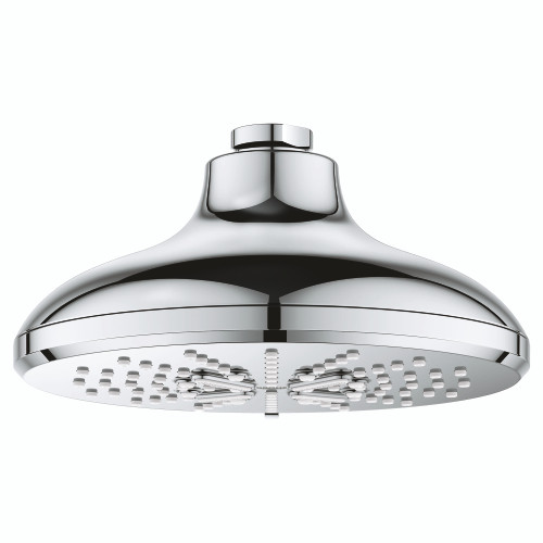 Grohe Rainshower 26789000 Shower Head, 6-1/2" - 3 Sprays, 1.75gpm in Grohe Chrome